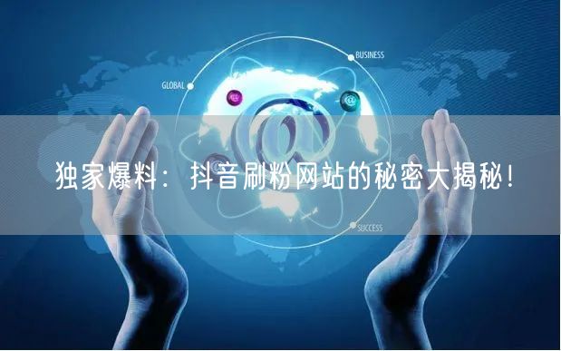 独家爆料：抖音刷粉网站的秘密大揭秘！
