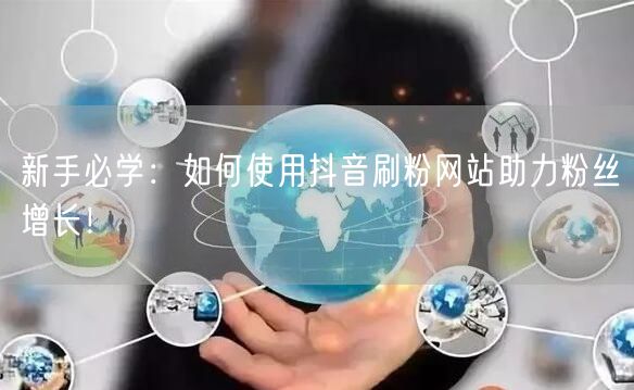 新手必学：如何使用抖音刷粉网站助力粉丝增