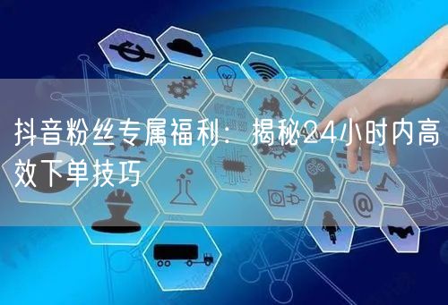 抖音粉丝专属福利：揭秘24小时内高效下单