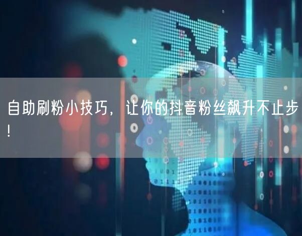 自助刷粉小技巧，让你的抖音粉丝飙升不止步!
