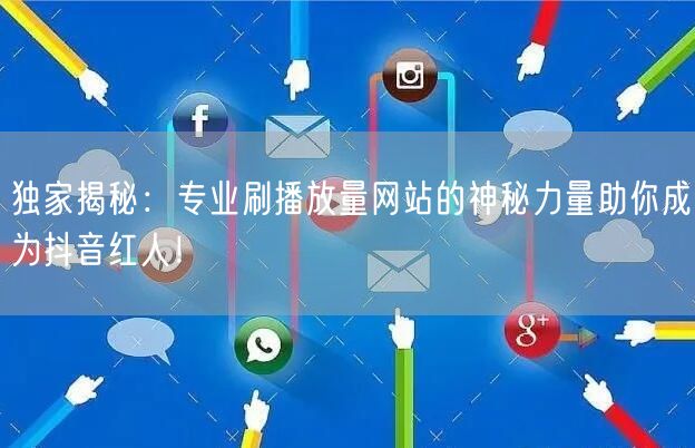 独家揭秘:专业刷播放量网站的神秘力量助你