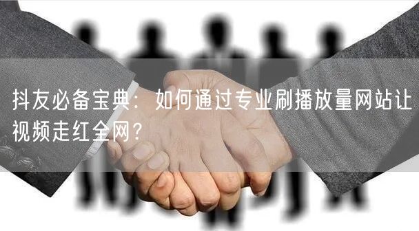 抖友必备宝典:如何通过专业刷播放量网站让