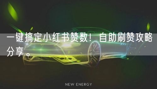 一键搞定小红书赞数！自助刷赞攻略分享。