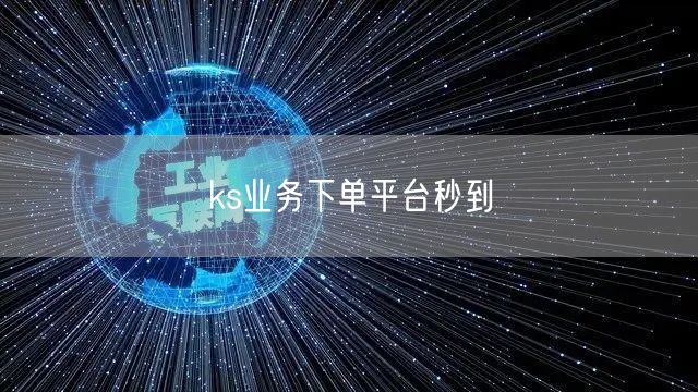 ks业务下单平台秒到