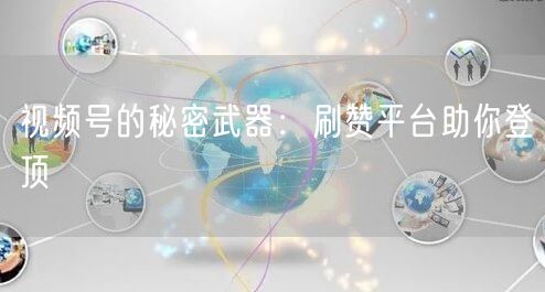 视频号的秘密武器：刷赞平台助你登顶