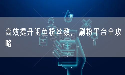 高效提升闲鱼粉丝数，刷粉平台全攻略