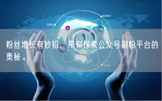 粉丝增长有妙招，带你探索公众号刷粉平台的奥秘。