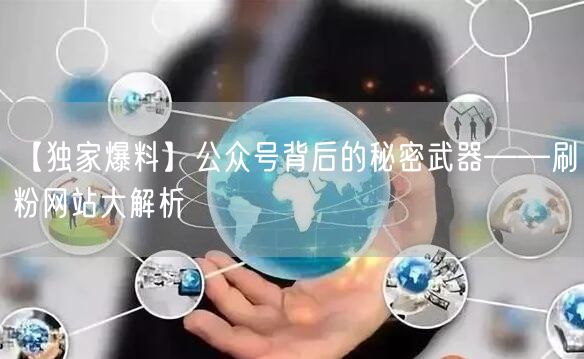 【独家爆料】公众号背后的秘密武器——刷粉网站大解析