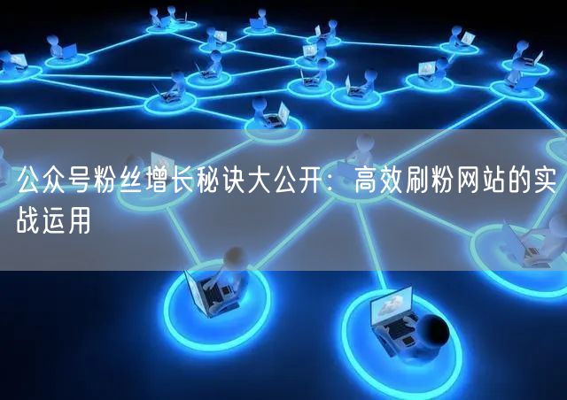 公众号粉丝增长秘诀大公开：高效刷粉网站的实战运用