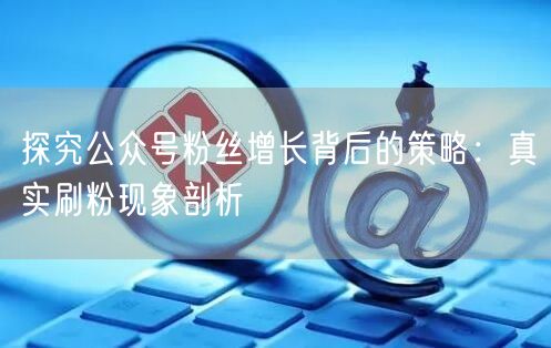 探究公众号粉丝增长背后的策略：真实刷粉现象剖析